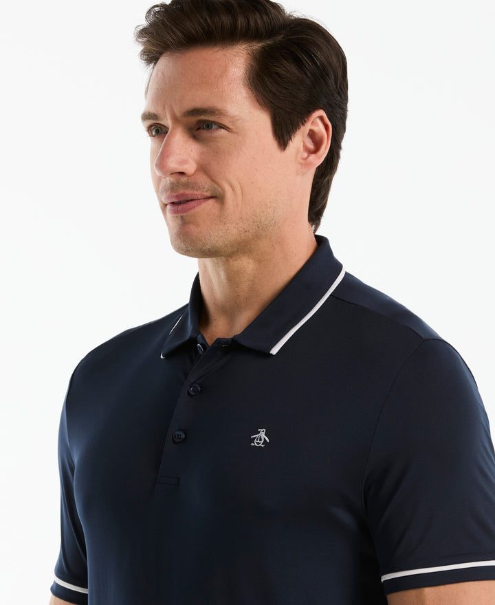 Solid Short Sleeve Polo (Black Iris) 