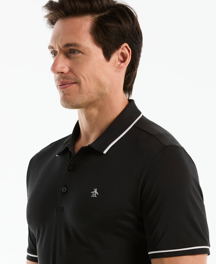 Solid Short Sleeve Polo (Caviar) 