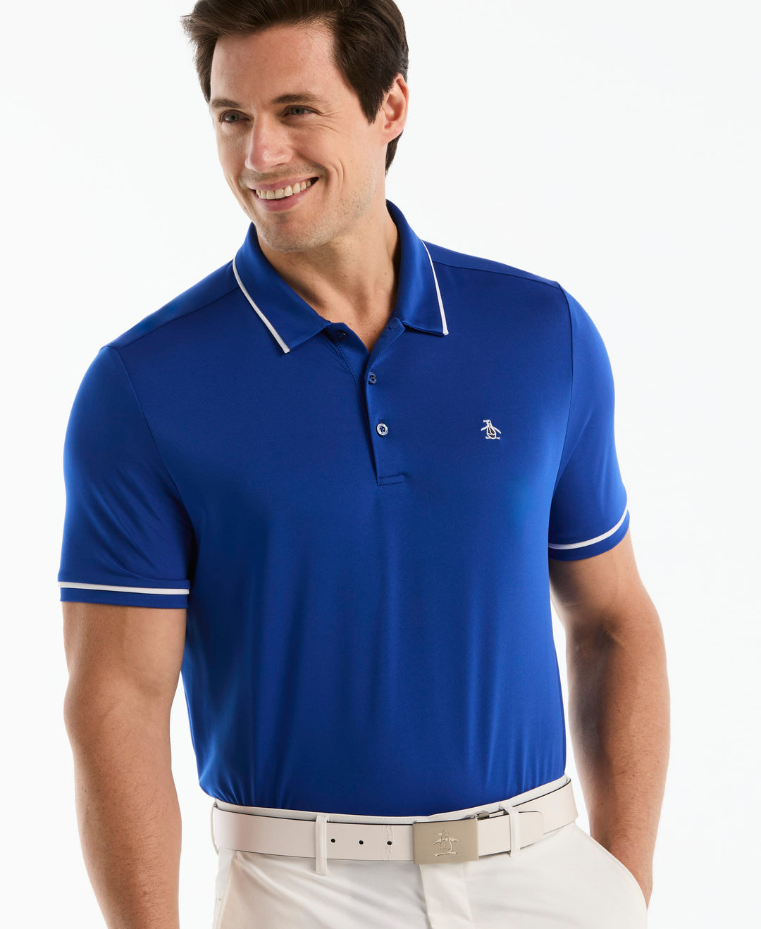 Solid Short Sleeve Polo (Surf The Web) 