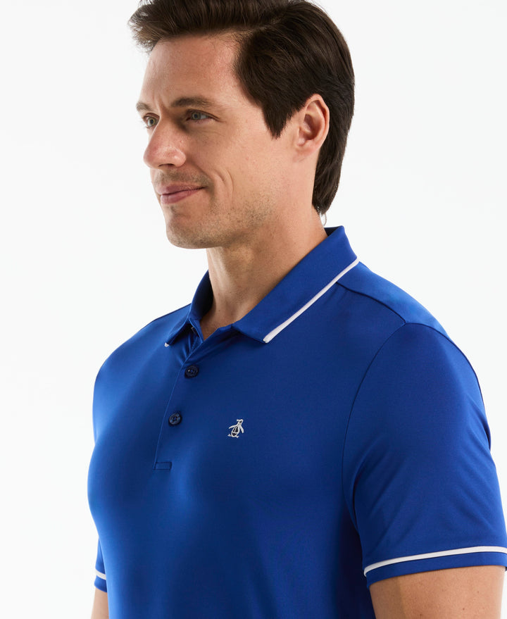 Solid Short Sleeve Polo (Surf The Web) 