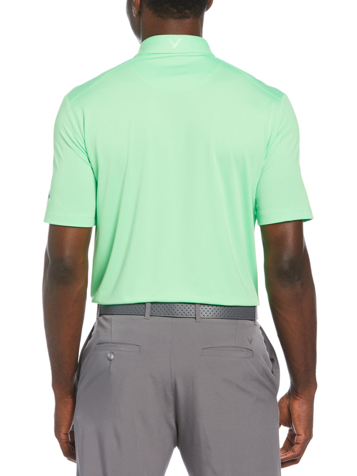 Mens Cooling Micro Hex Polo (Summer Green) 