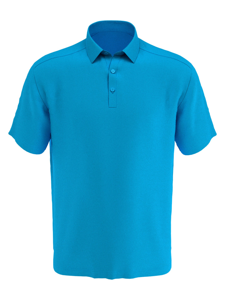 Mens Cooling Micro Hex Polo (Hawaiian Ocean) 