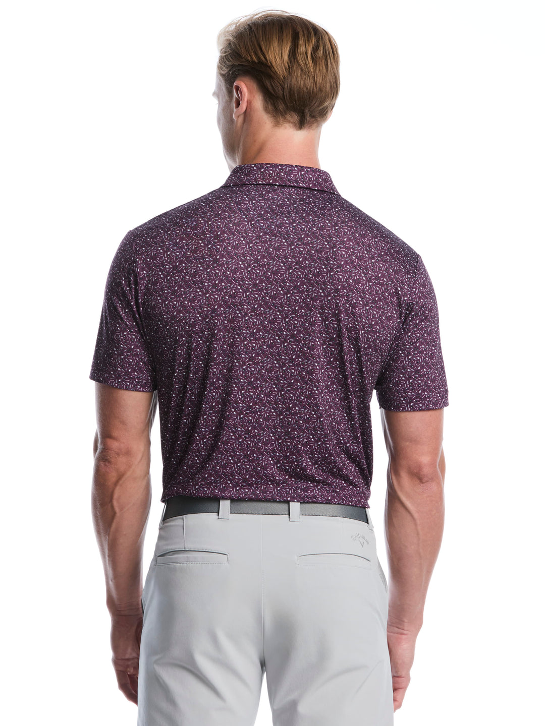 Men's Course Essentials Confetti Print Polo