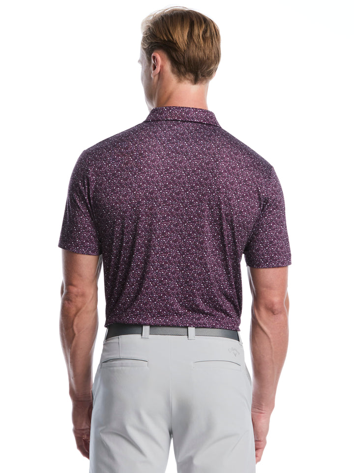 Men's Course Essentials Confetti Print Polo