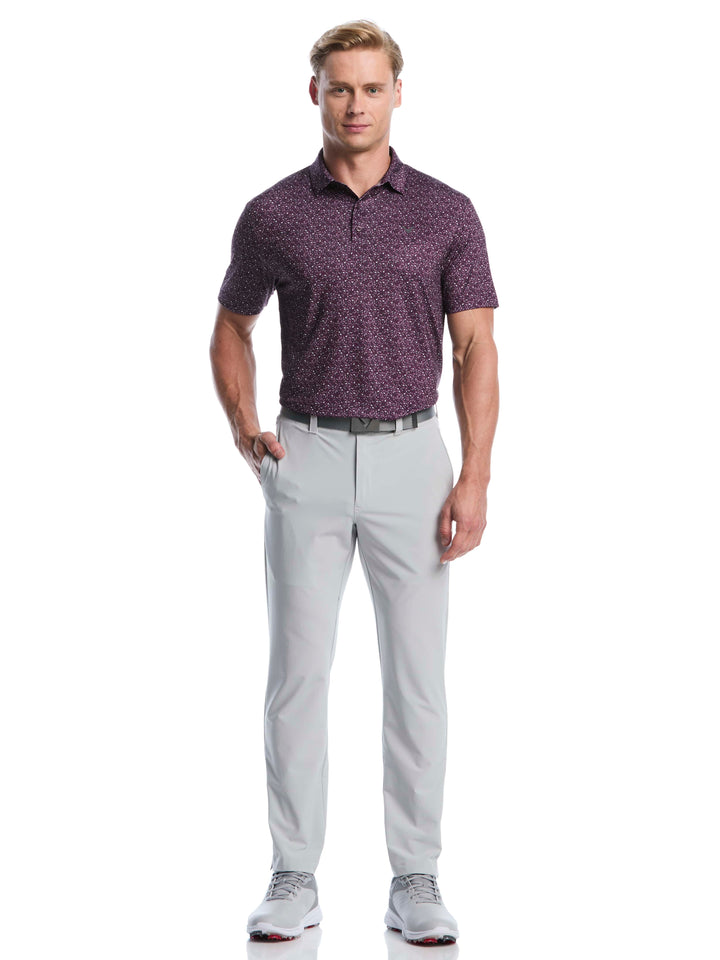 Men's Course Essentials Confetti Print Polo