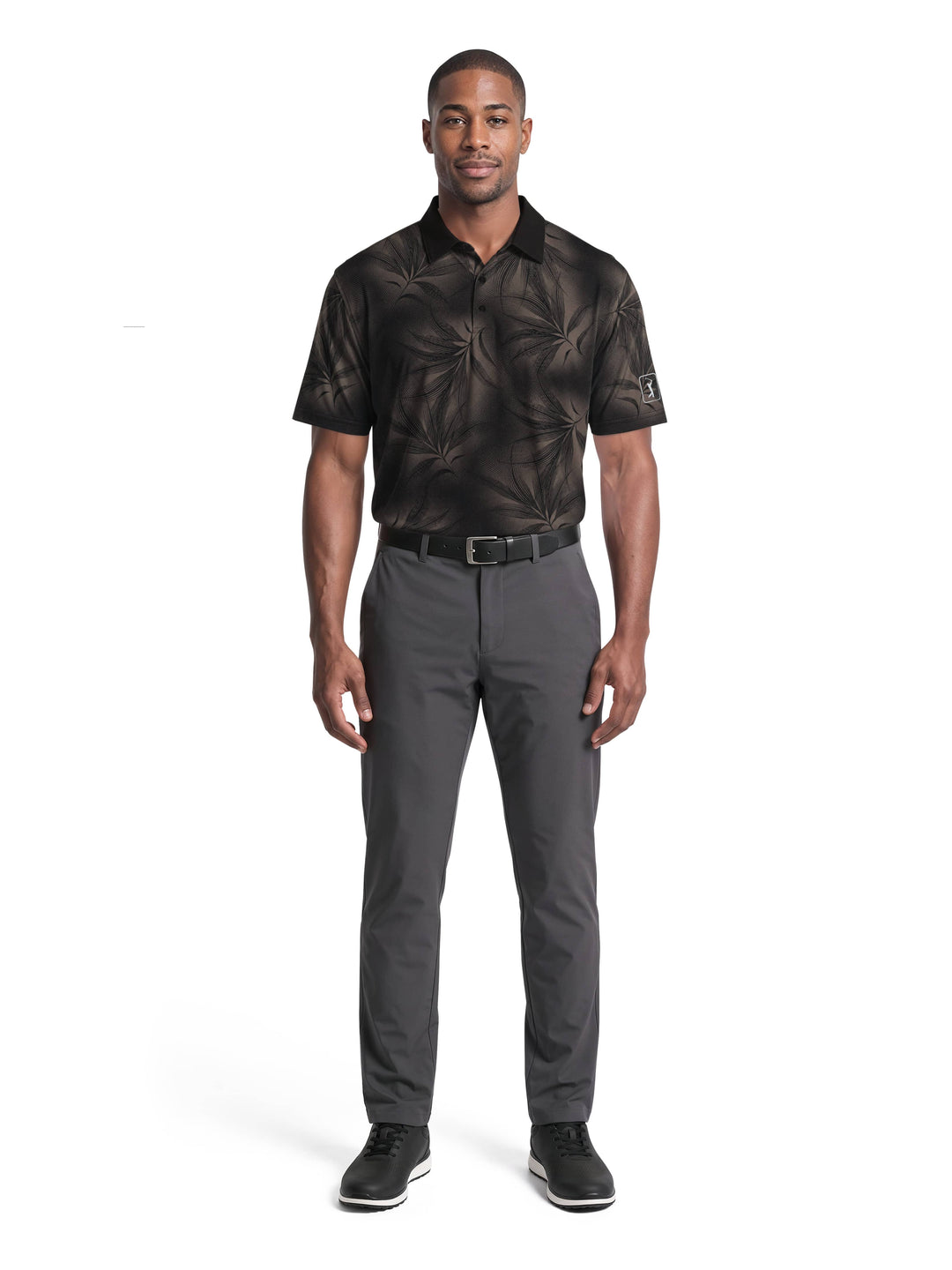Men's Diffused Foliage Print Polo
