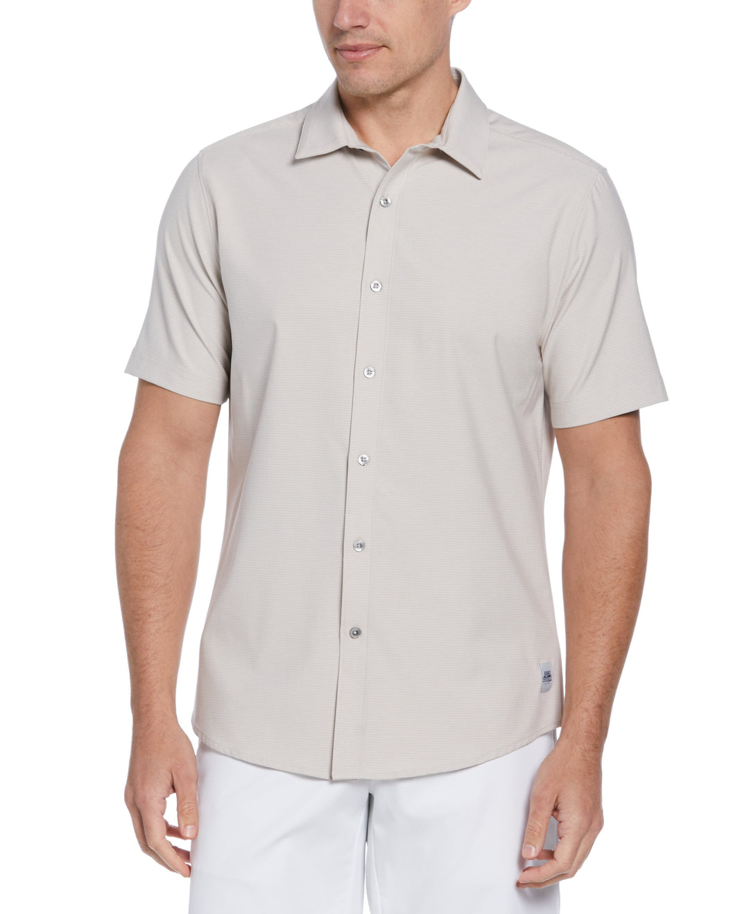 Eco Woven Coatfront Golf Shirt (Chateau Gray) 