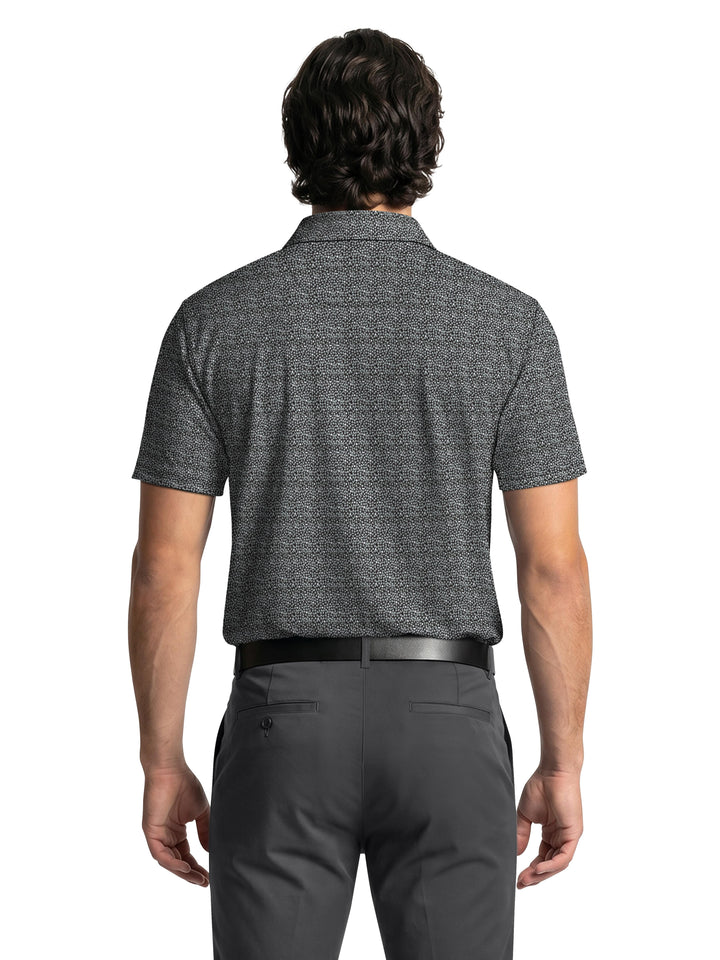 Men's Energized Abstract Floral Print Golf Polo