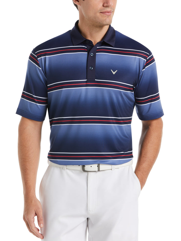 Energized Stripe Golf Polo (Peacoat) 
