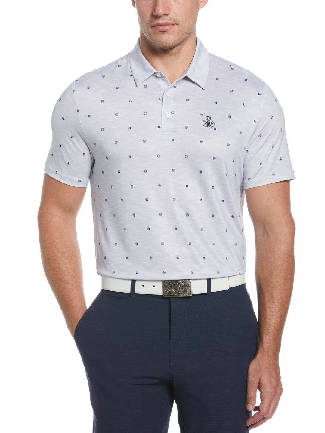 Men's Fair Isle Print Golf Polo
