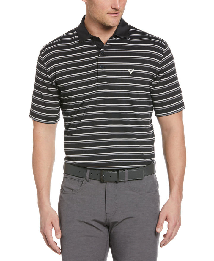 Feeder Stripe Golf Polo (Caviar) 