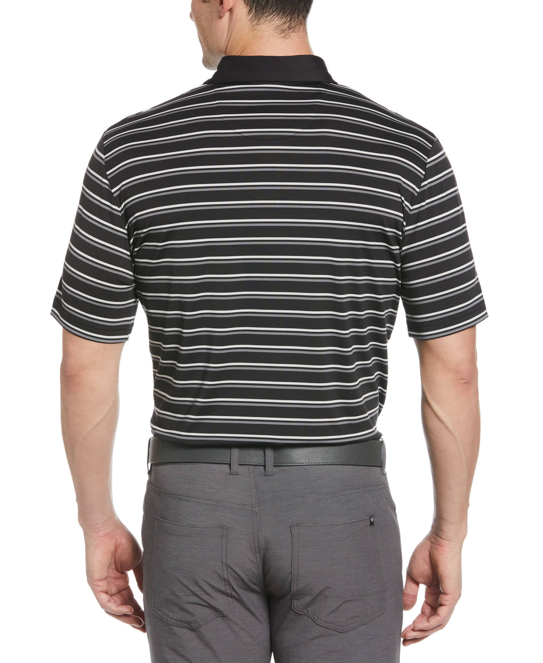 Feeder Stripe Golf Polo (Caviar) 