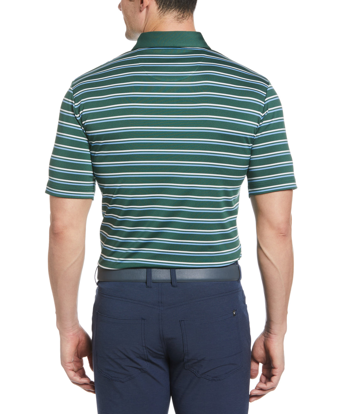 Feeder Stripe Golf Polo (Trekking Green) 