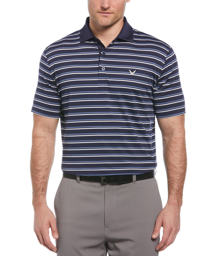 Feeder Stripe Golf Polo (Peacoat) 