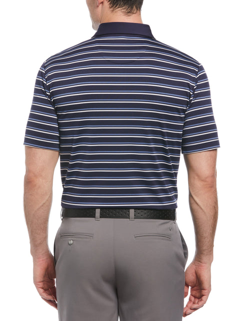 Feeder Stripe Golf Polo (Peacoat) 