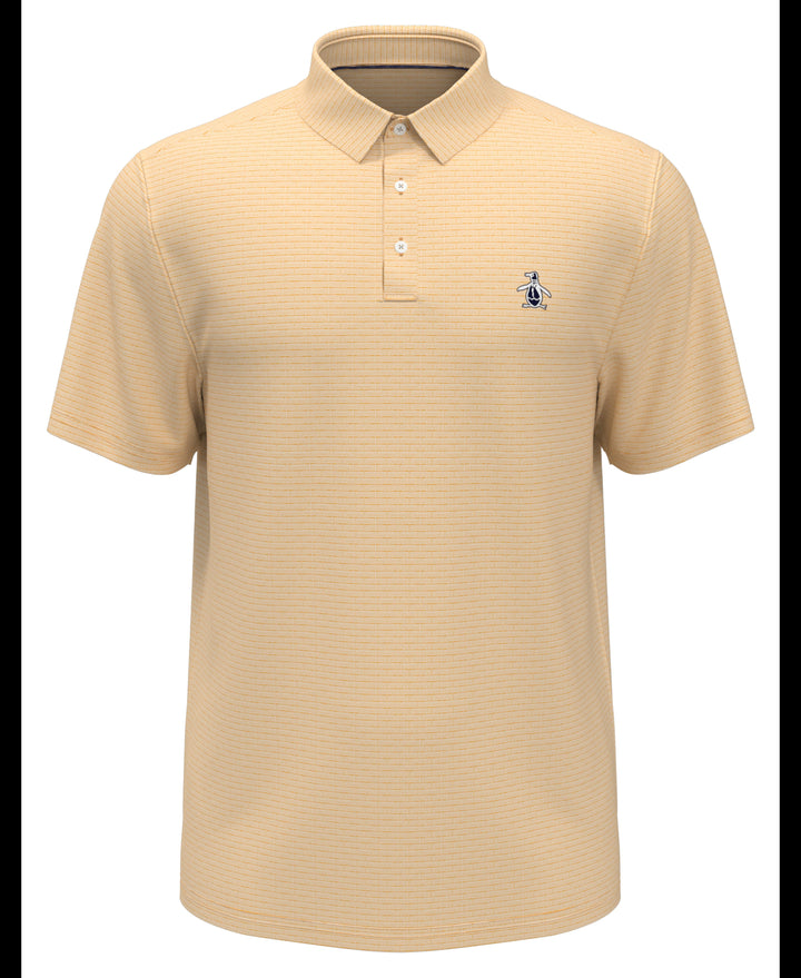 Fine Line Boat Print Polo (Warm Apricot) 