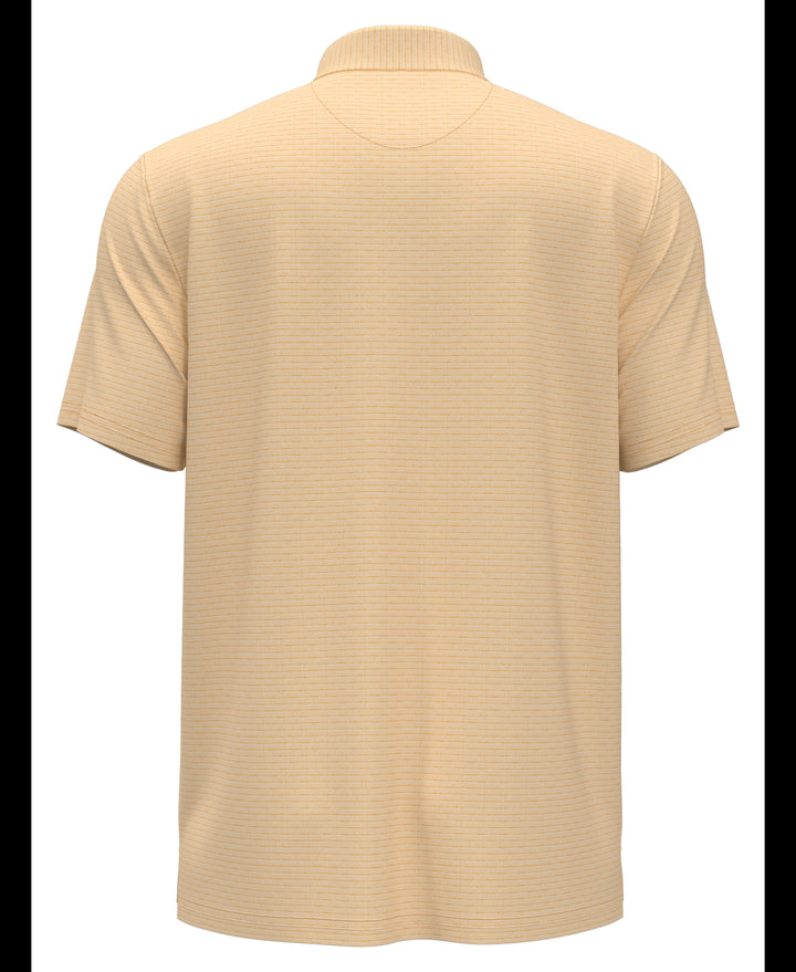 Fine Line Boat Print Polo (Warm Apricot) 