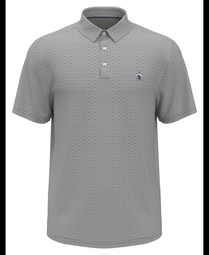 Fine Line Boat Print Polo (Astral Night) 