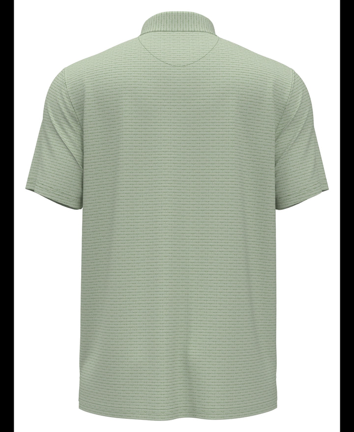 Fine Line Boat Print Polo (Jade Green) 