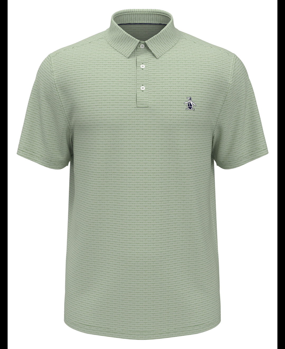 Fine Line Boat Print Polo (Jade Green) 