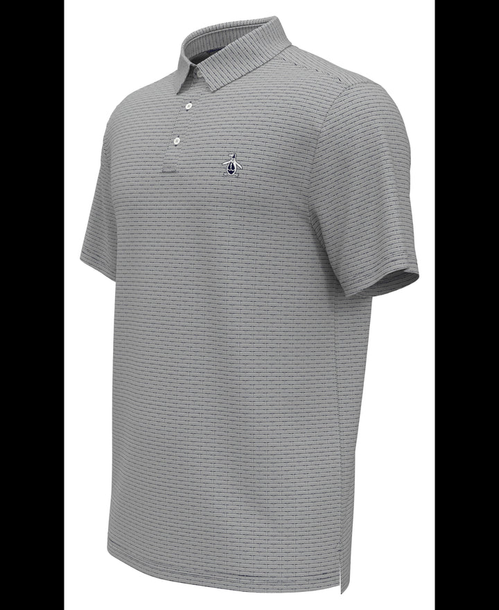 Fine Line Boat Print Polo (Astral Night) 