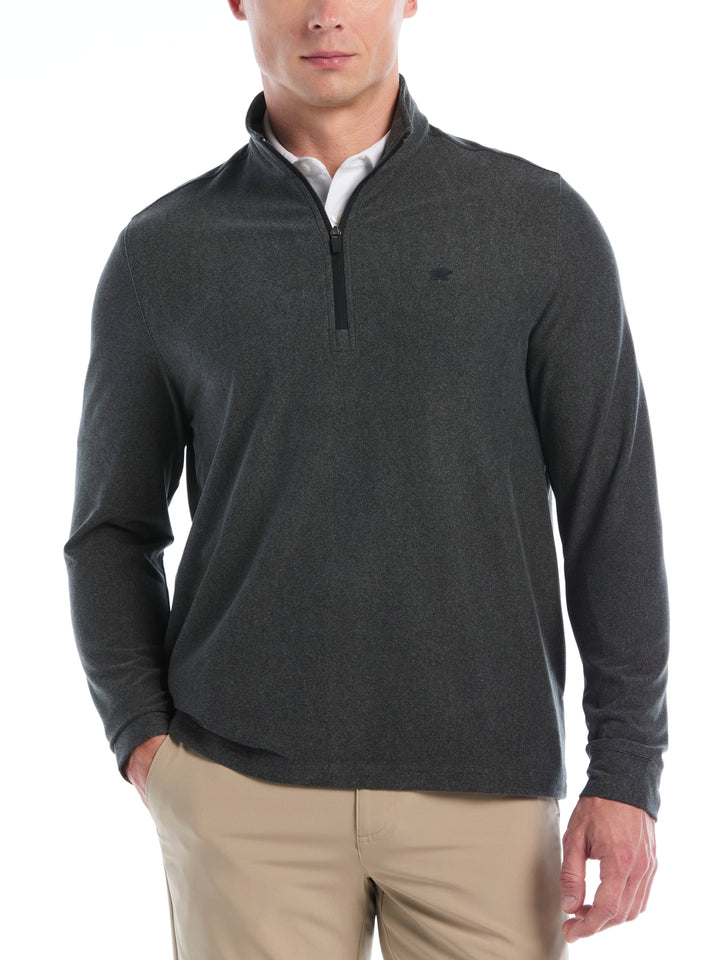 Men's Fine Line Brushed Quarter Zip