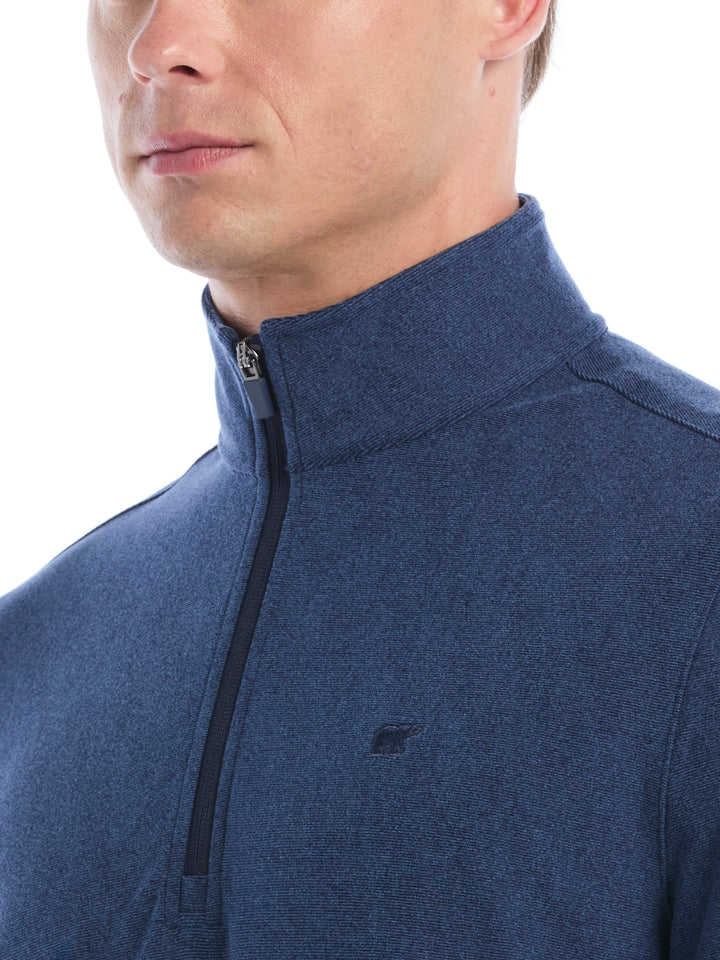 Men's Fine Line Brushed Quarter Zip
