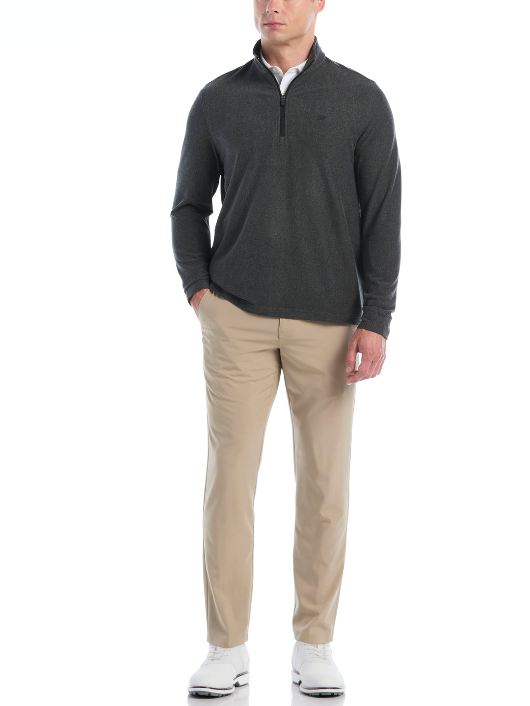 Men's Fine Line Brushed Quarter Zip