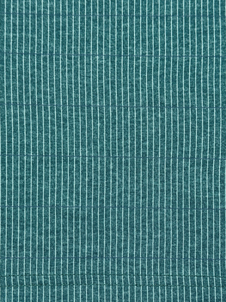 Men's Fine Line Jaspe Gingham Printed Polo