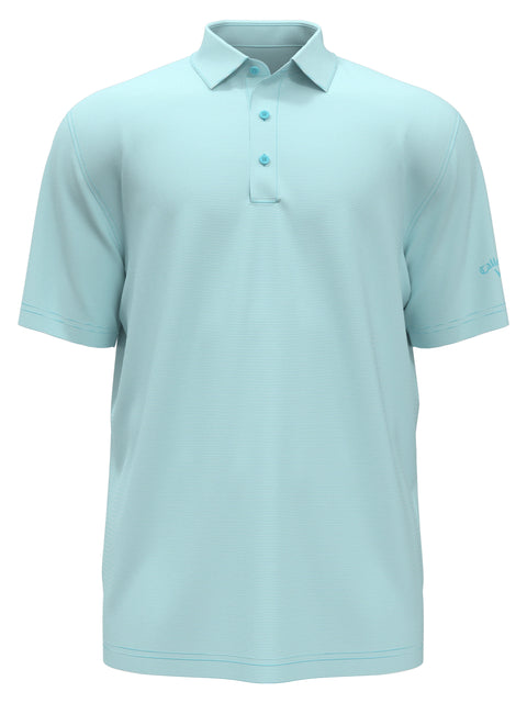 Fine Line Stripe Golf Polo (Blue Radiance) 