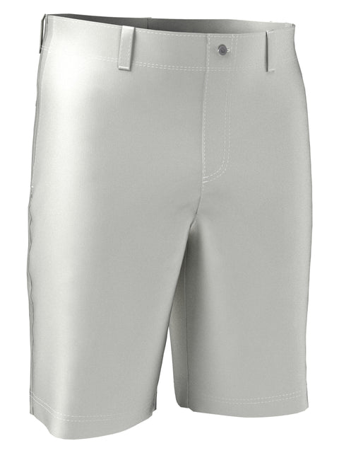 Flat Front Active Waistband Golf Short (Bright White) 