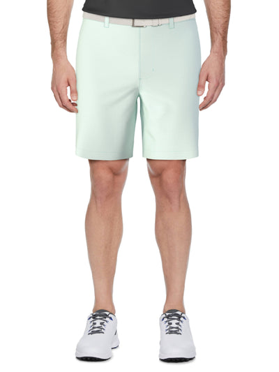 Men's Flat Front Active Waistband Horizontal Golf Print Short