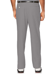 Men's Flat Front Expandable Waistband Pant - Gray