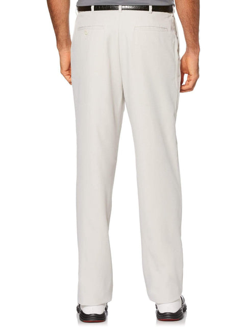 Men's Flat Front Expandable Waistband Pant - Light Gray