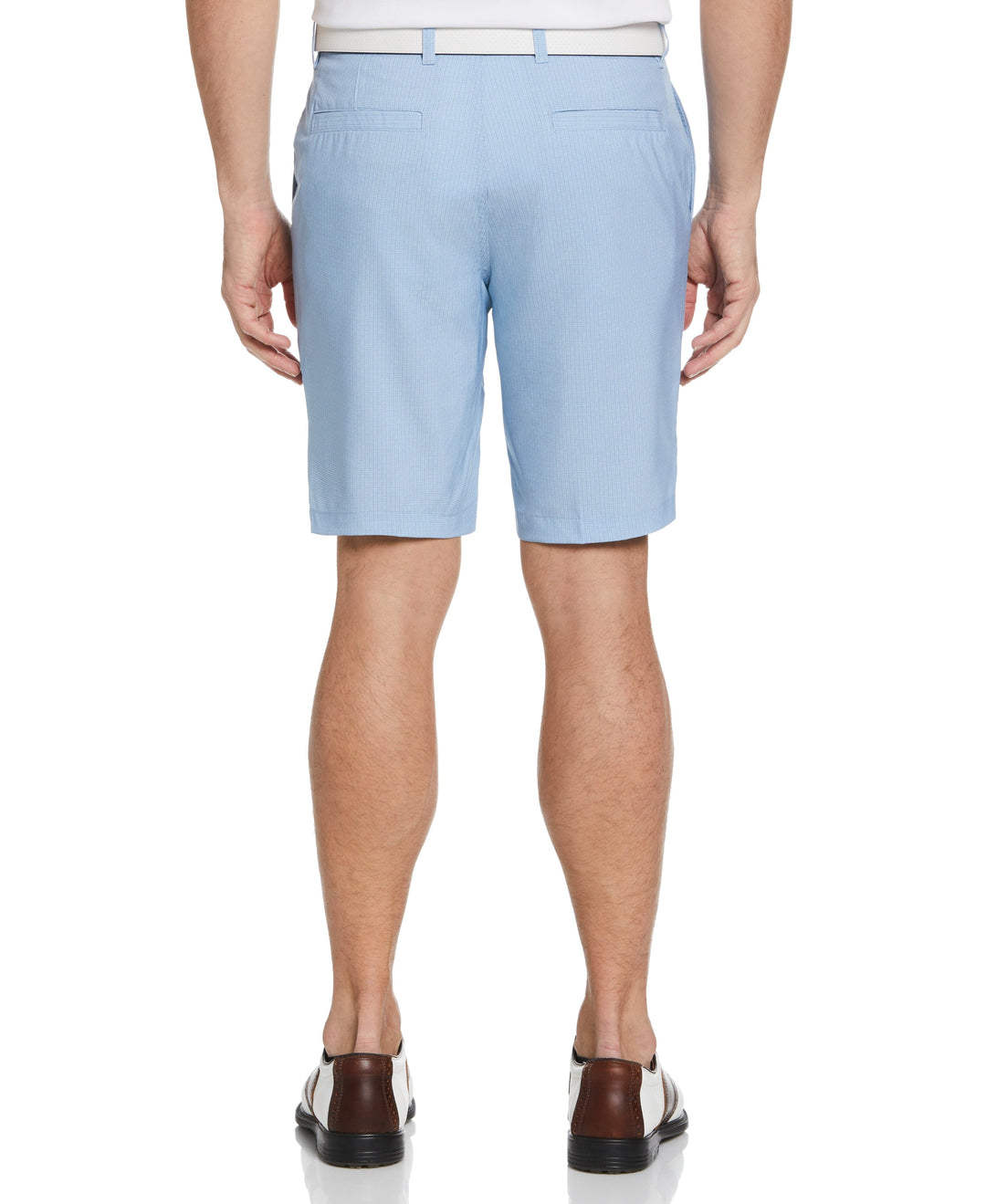 Flat Front Heather Plaid Printed Short (Infinity) 