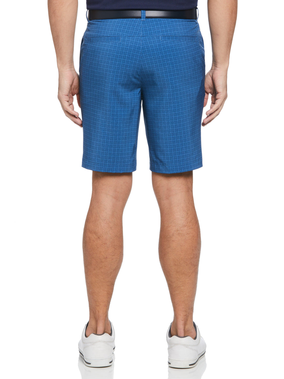 Flat Front Mini Geo Print Golf Short (Poseidon) 