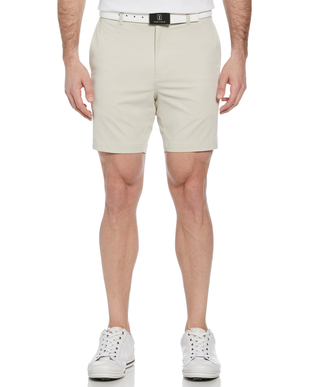 Flat Front Performance Golf Short (Silver Lining) 