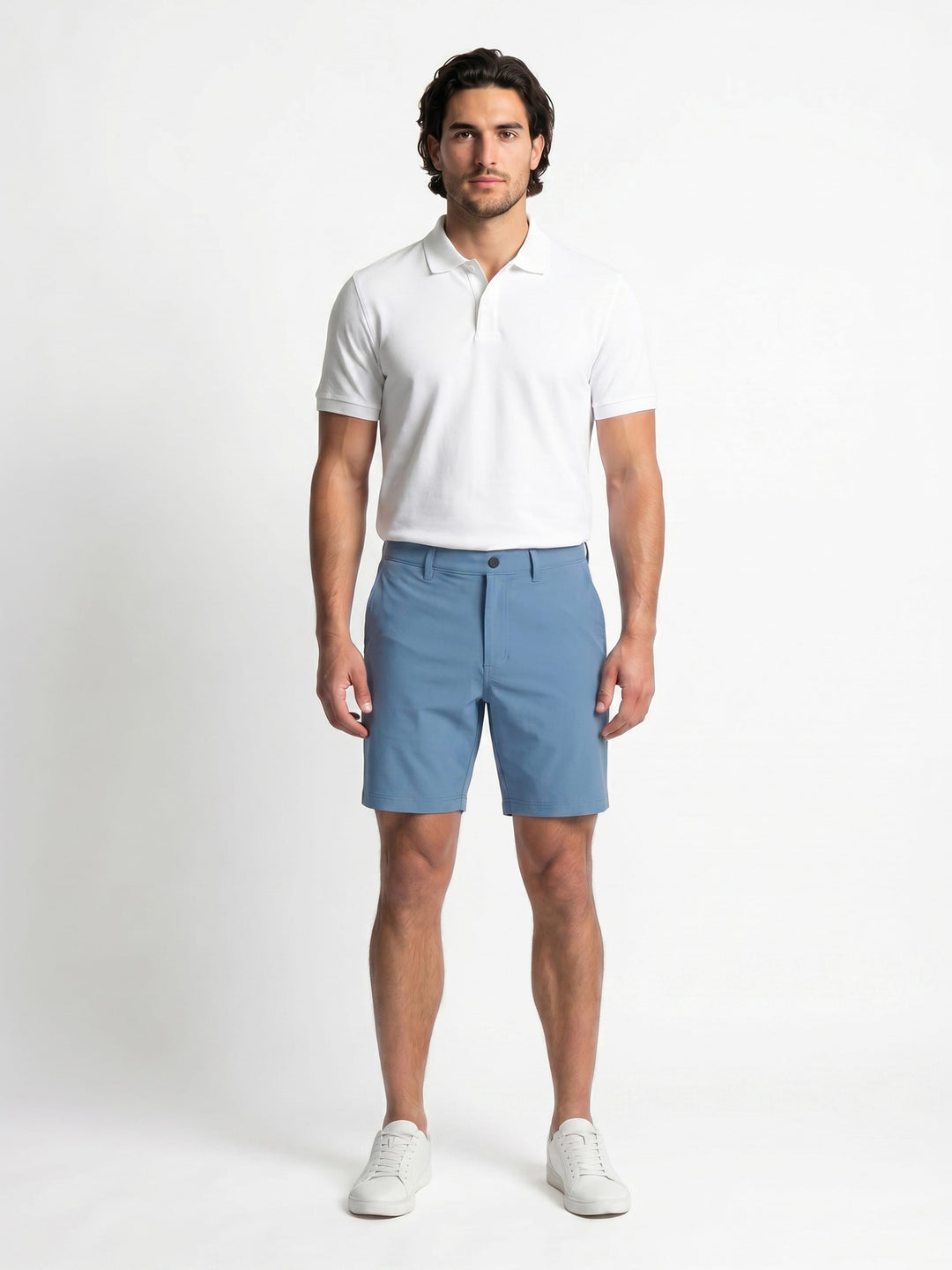 Men's Flat Front Pull-On Golf Short | 8" Inseam