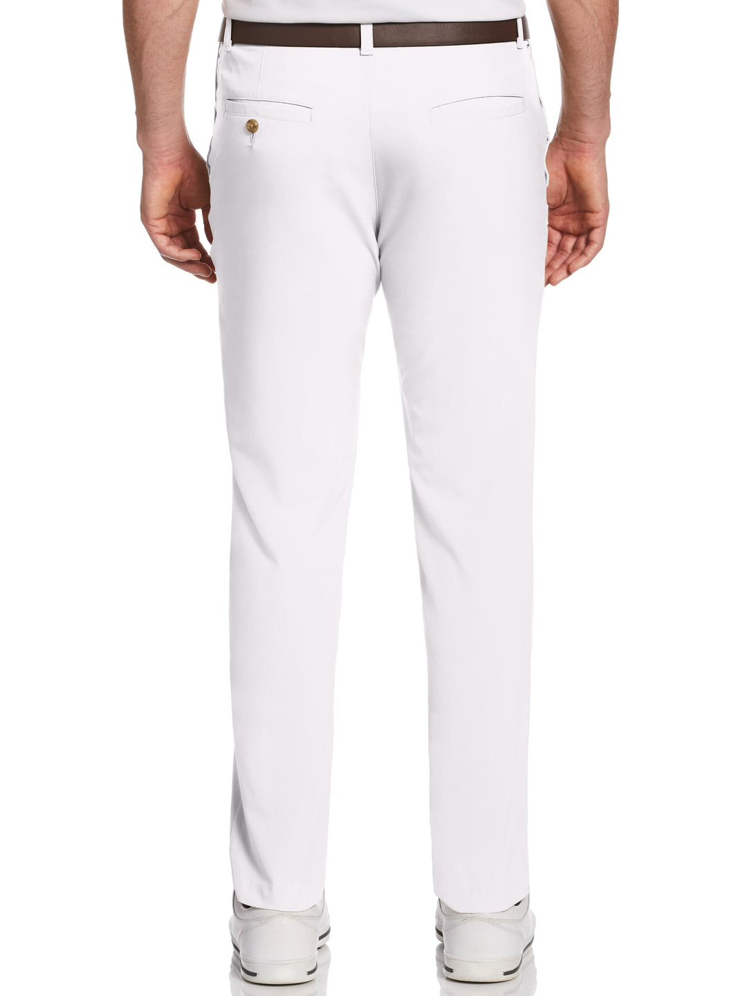 Men's Flat Front Solid Flex Golf Pant with Active Waistband