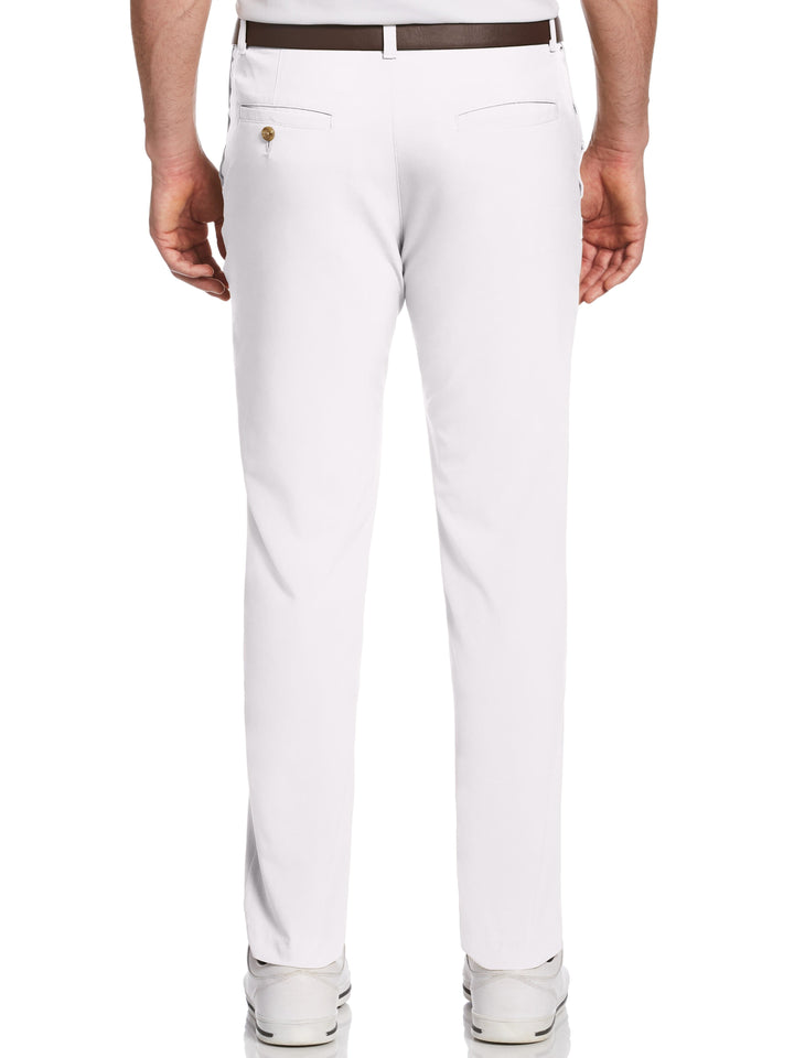 Men's Flat Front Solid Flex Golf Pant with Active Waistband
