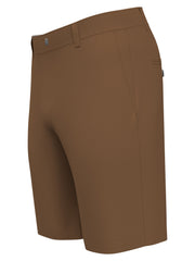 Flat Front Solid Golf Short (Dark Ginger) 