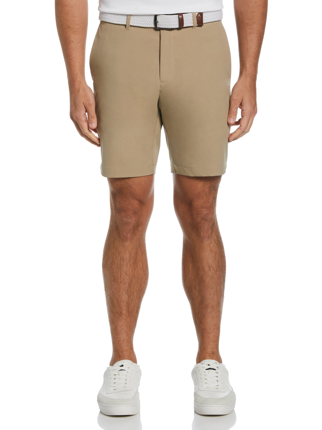 Men's Flat Front Solid Golf Shorts | 9" Inseam