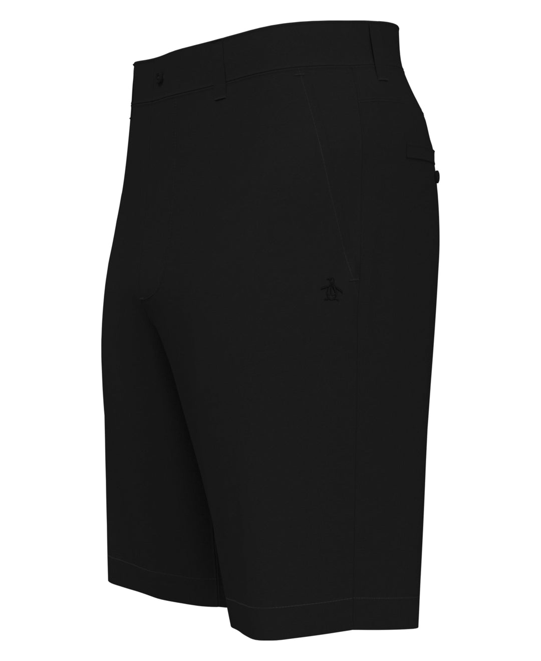 Flat Front Solid Golf Shorts (Caviar) 