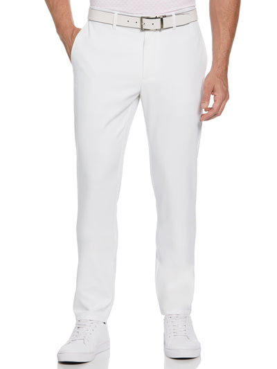 Flat Front Solid Golf Trousers (Bright White) 