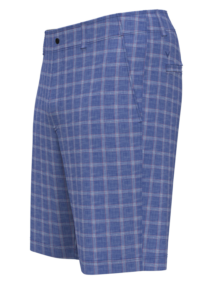 Flat Front Sun-Worn Texture Print Golf Short (Amparo Blue) 