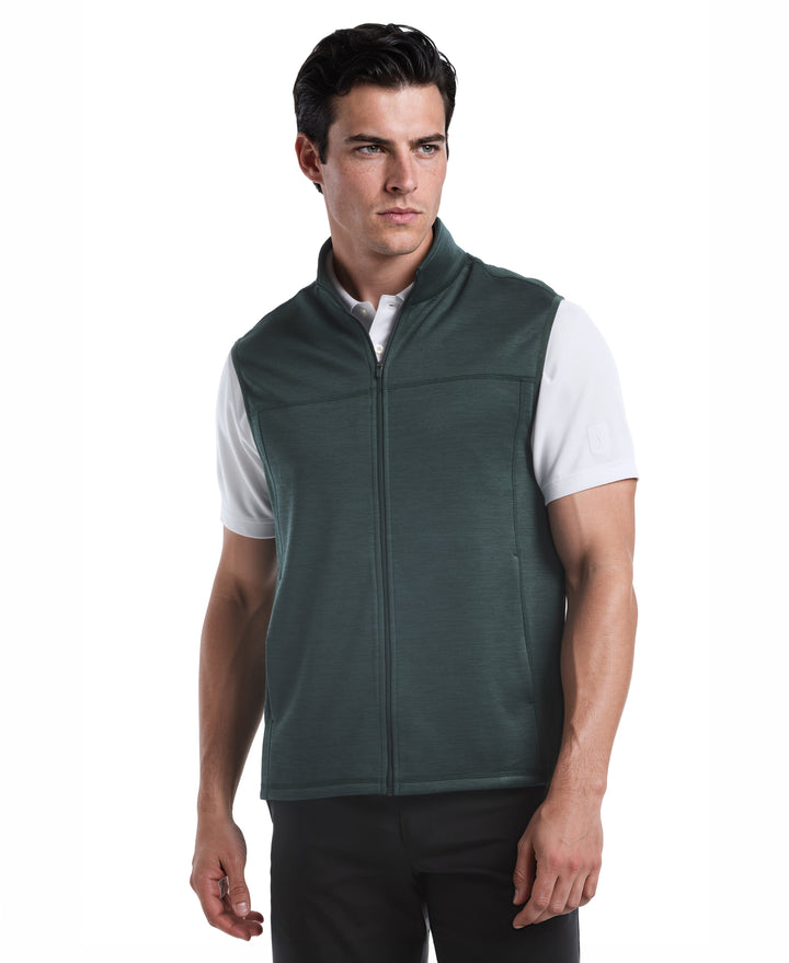 Promo Fleece Full Zip Golf Vest (Dark Green Gables Heather) 