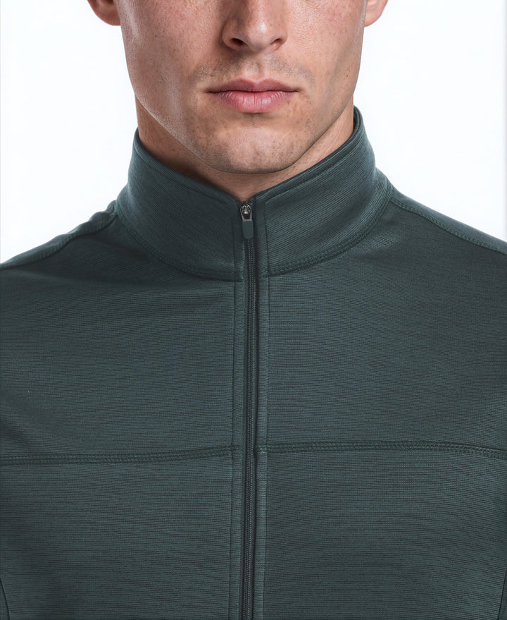 Promo Fleece Full Zip Golf Vest (Dark Green Gables Heather) 