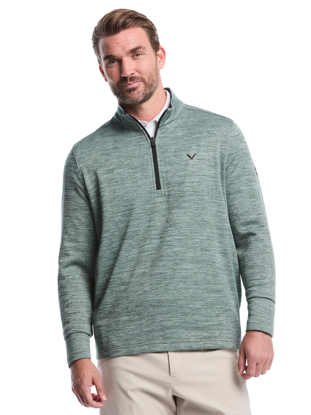 Men's Fleece Quarter Zip Golf Base Layer