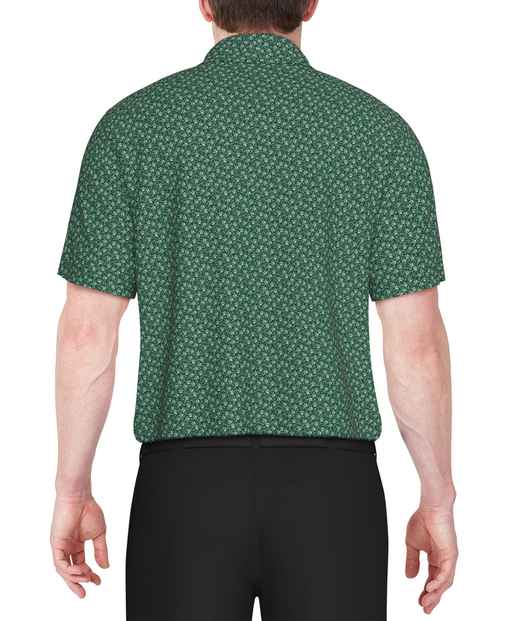 Floral Print Golf Polo (Storm) 