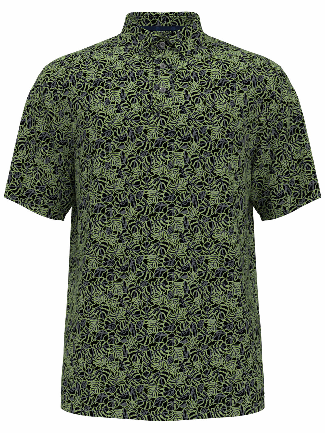 Men's Foliage Print Golf Polo
